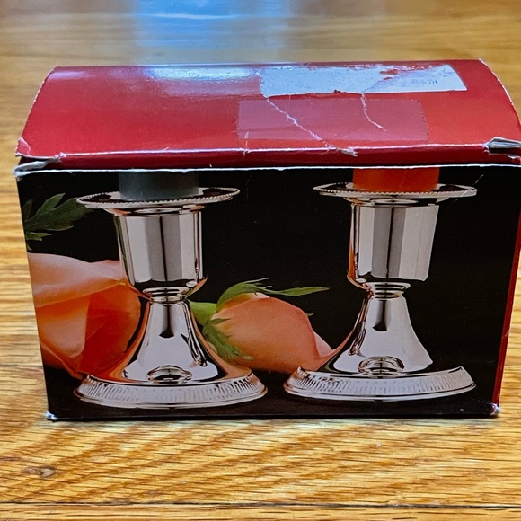 Classic Silver Plated Pair of Candle Holders - Picture 7 of 8